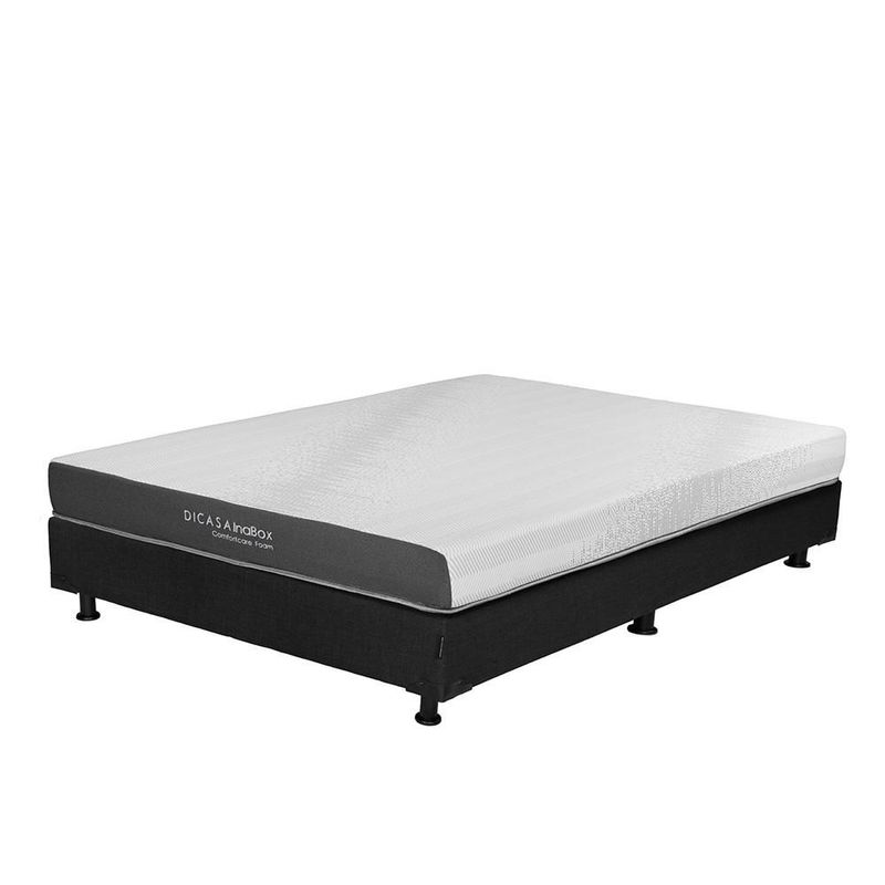 Colchon Matrimonial Restonic DicasaInaBox Negro+ Box+ Almohada 2Pack RGH