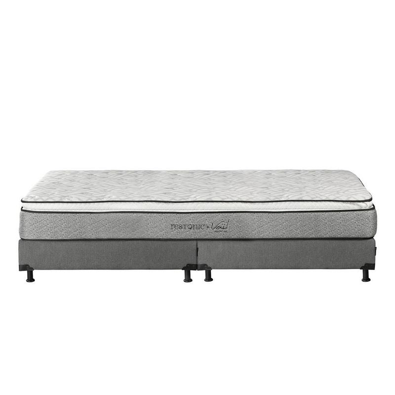 Colchon King Size Restonic Vail Gris+ Box RGH