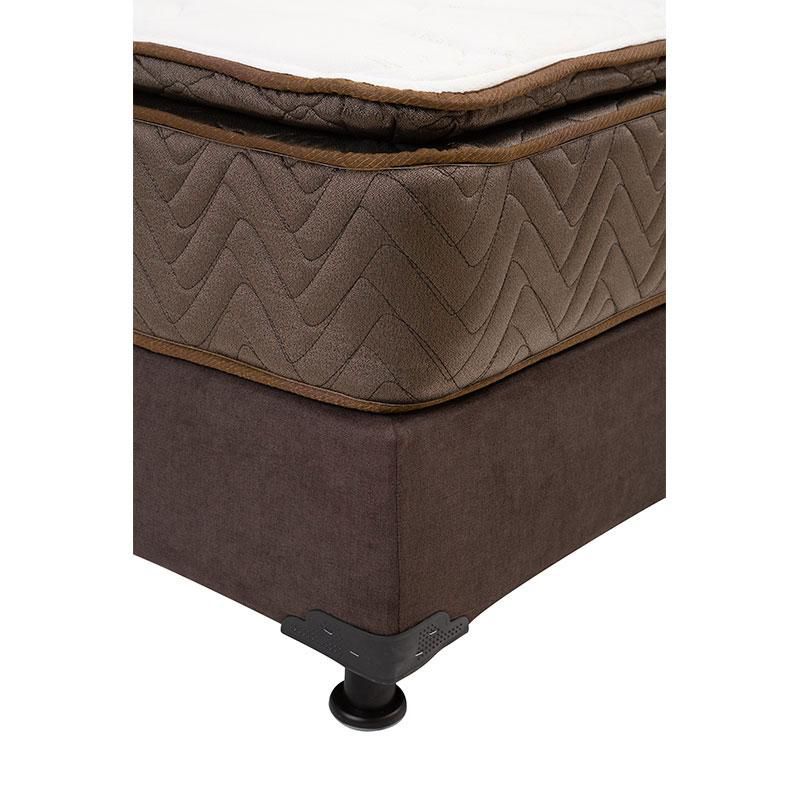 Colchon King Size Restonic Nautilus Cafe+ Box+ Almohada One+ Protector Ultra+ Sabanas Softy RGH