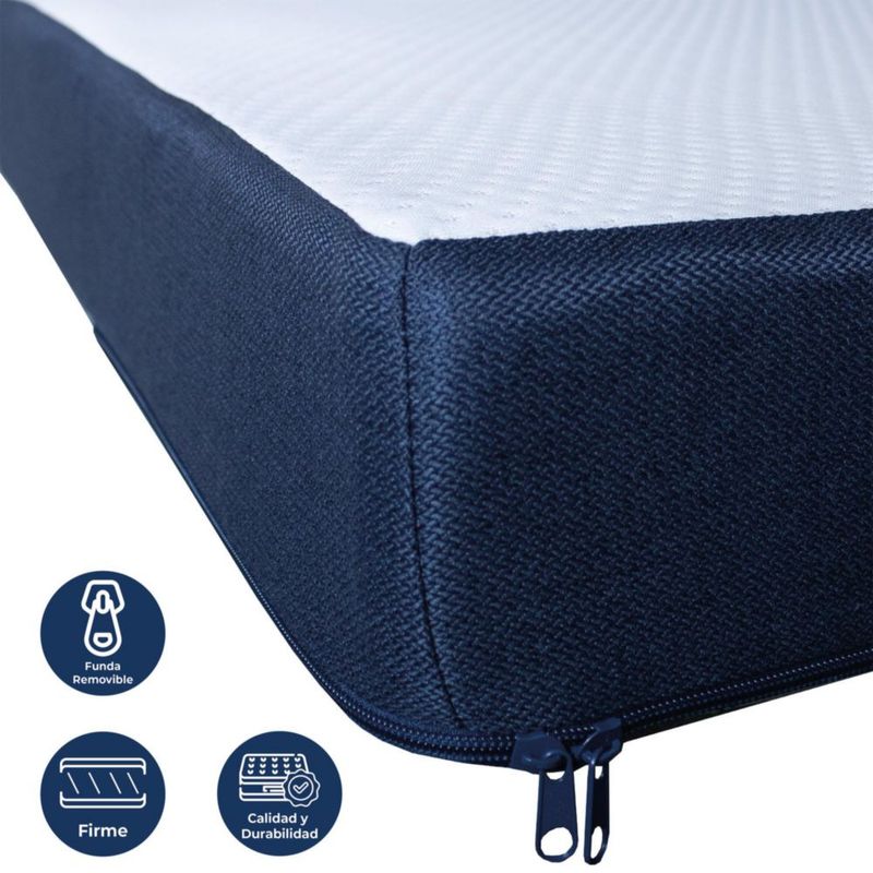 Colchon triple plegable DR JOOHN Matrimonial 190x135x10 cm