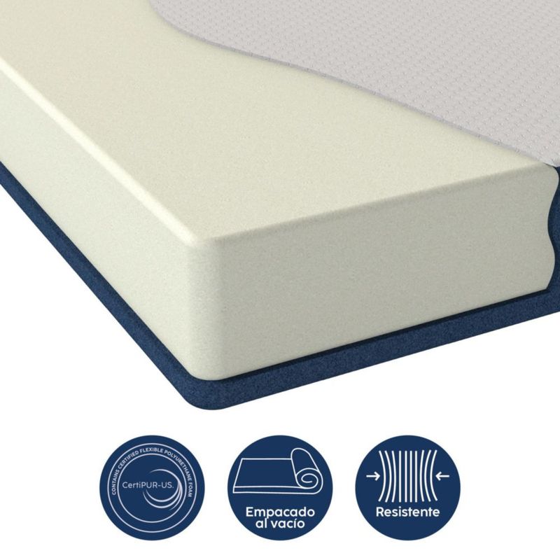 Colchon triple plegable DR JOOHN Matrimonial 190x135x10 cm