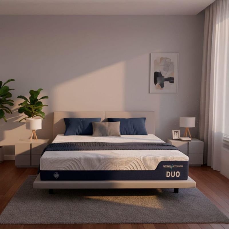 Colchón Individual Duo Spring Air Tecnología Hybrid Tech Sleep Fitness
