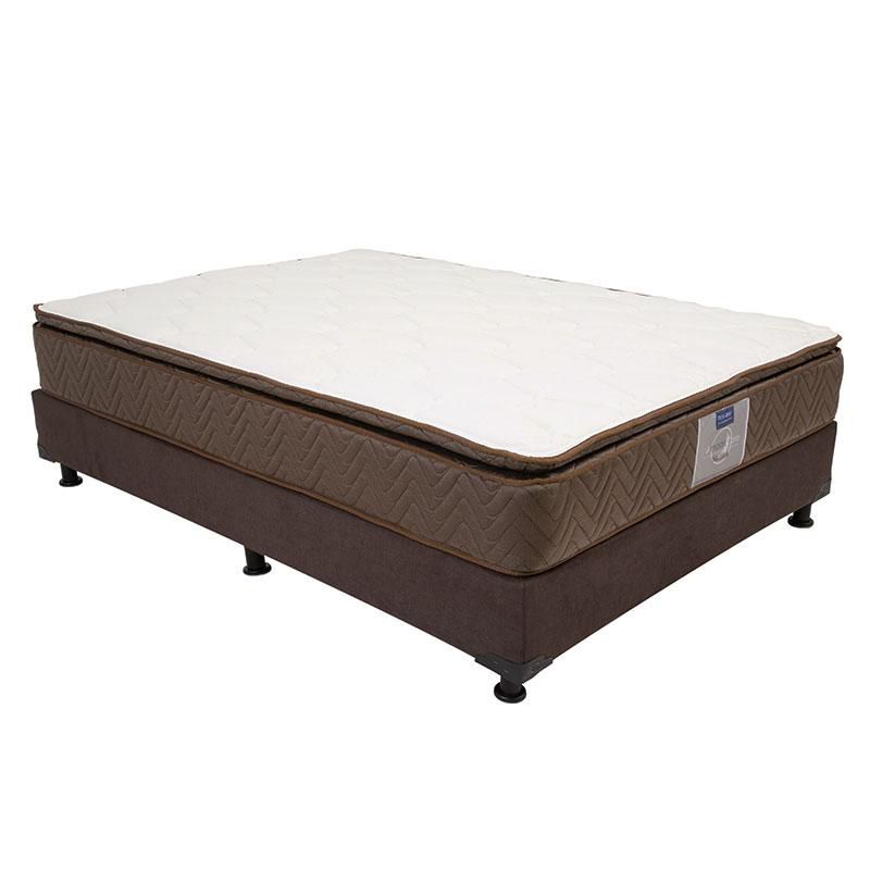 Colchon Individual Restonic Nautilus Cafe+ Box+ Almohada Royal Twin+ Protector Lux+ Sabanas Royal RGH