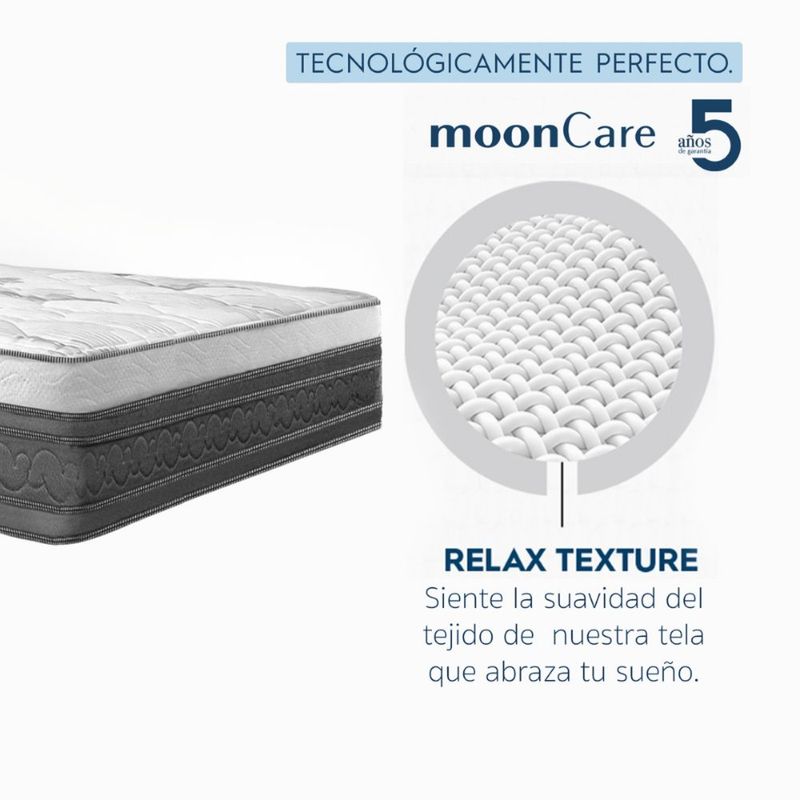Colchón Individual Restonic Confort Anti Micro Despertares con 2 Almohadas Hipoalergénicas Tamaño Standar y Juego de Sabanas