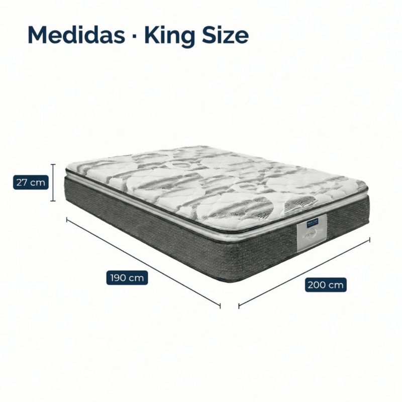 Colchón King Size Restonic Mooncare Ortopédico
