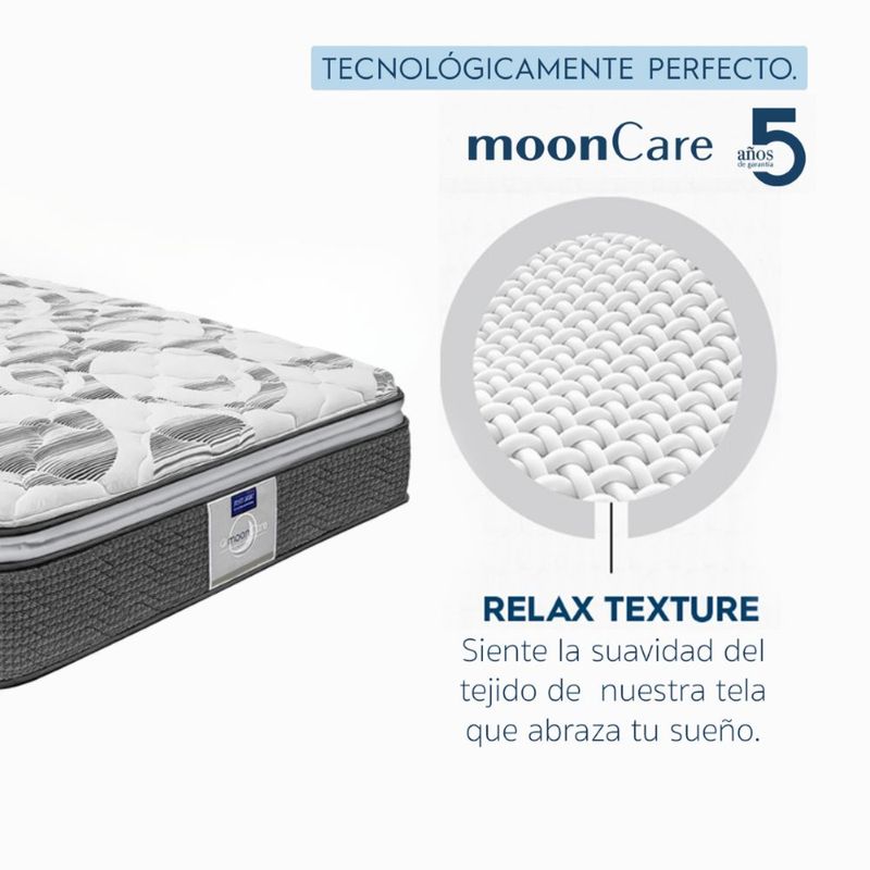 Colchón Individual Restonic Confort Ortopédico con 2 Almohadas Hipoalergénicas Standar