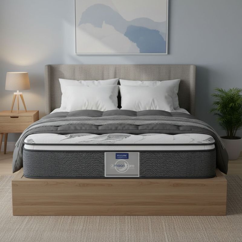 Colchón Individual Restonic Confort Ortopédico con 2 Almohadas Hipoalergénicas Standar