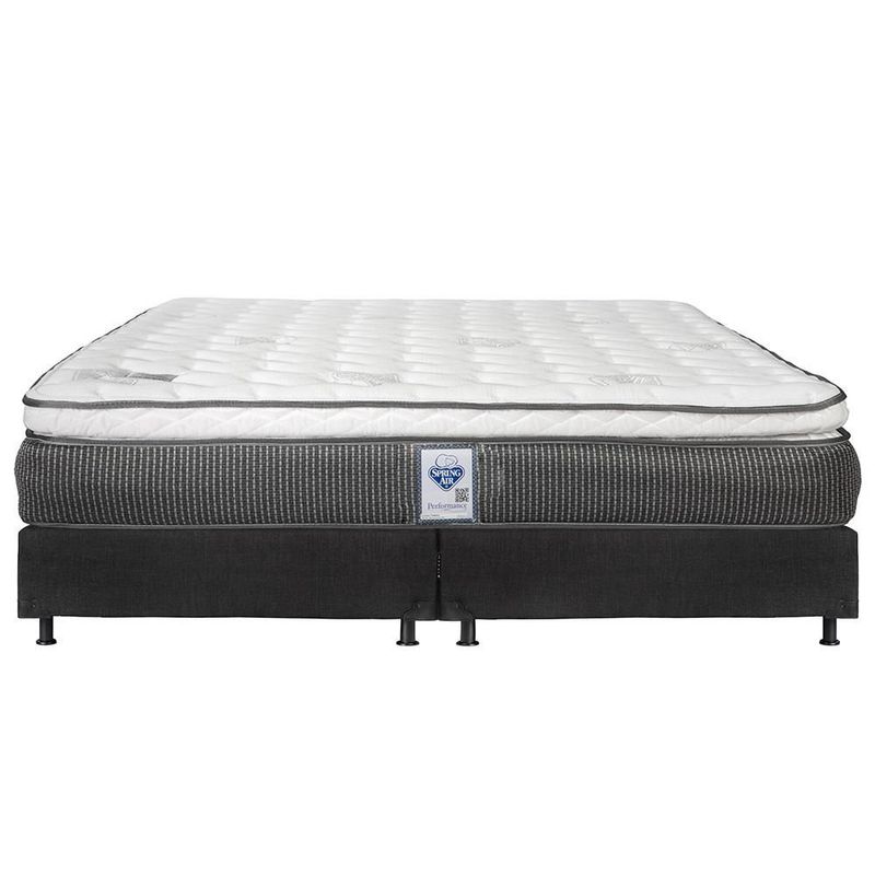 Colchon King Size Spring Air Phantom Negro+ Box+ Protector Ultra+ Sabanas Basic RGH