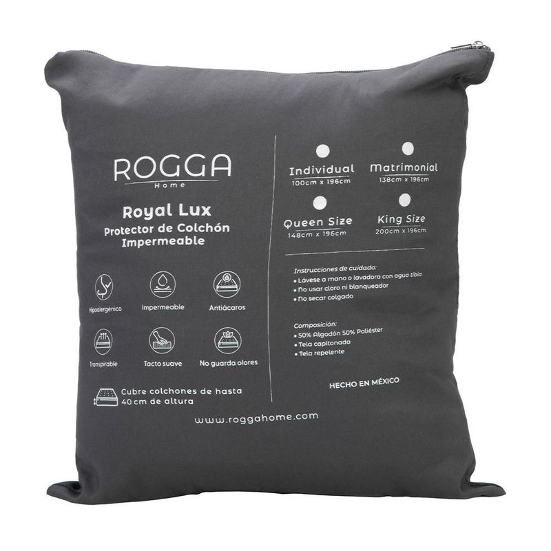 Colchón King Size Spring Air Minesota Café+ Almohada Royal+ Protector Lux RGH