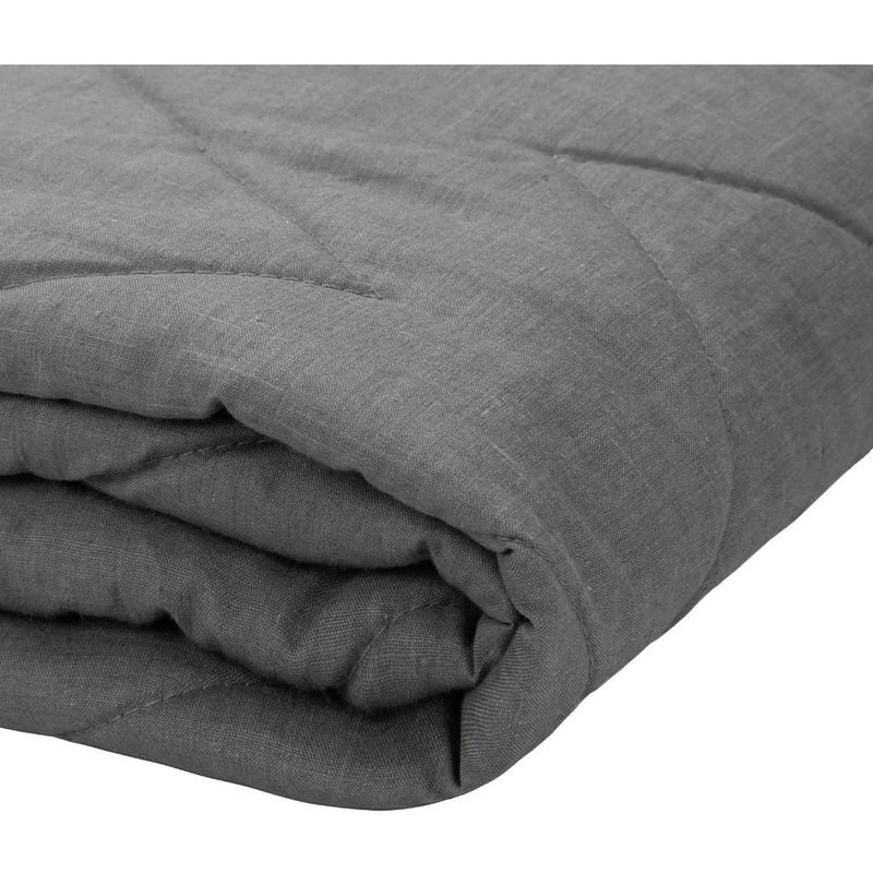 Colchón King Size Restonic Trini Gris Carbón+ Box+ Almohada Royal Twin+ Protector Lux RGH