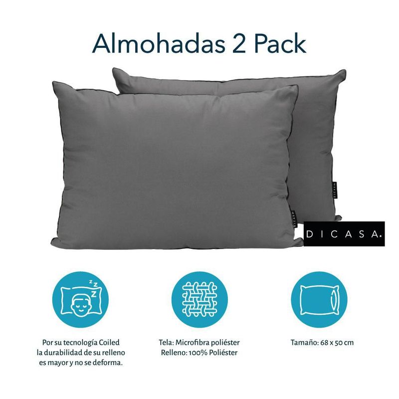 Colchón King Size Nautilus Spring Air Chocolate+ Box+ Almohada 2Pack RGH