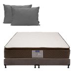 Colchón King Size Nautilus Spring Air Chocolate+ Box+ Almohada 2Pack RGH