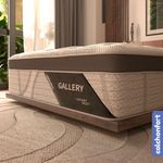Colchón Colchonfort Gallery Color Blanco Individual Ortopédico Foam Confort 40 cm