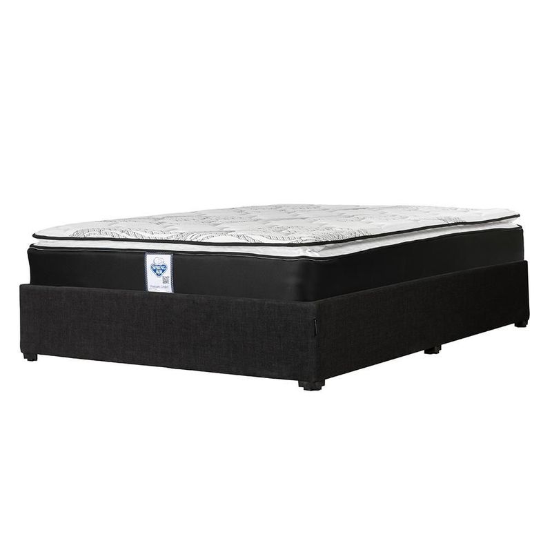Colchón Matrimonial Spring Air Premier Negro+ Base Cama RGH