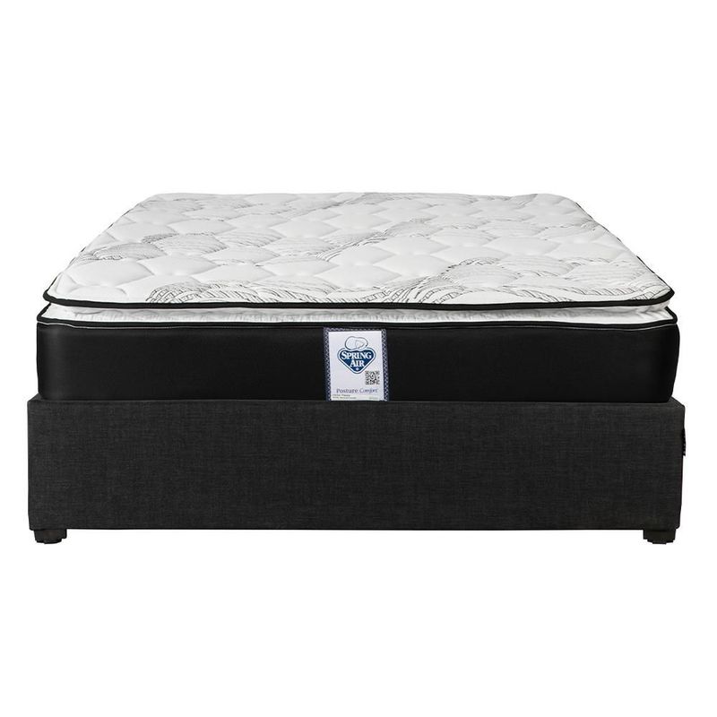 Colchón Matrimonial Spring Air Premier Negro+ Base Cama RGH
