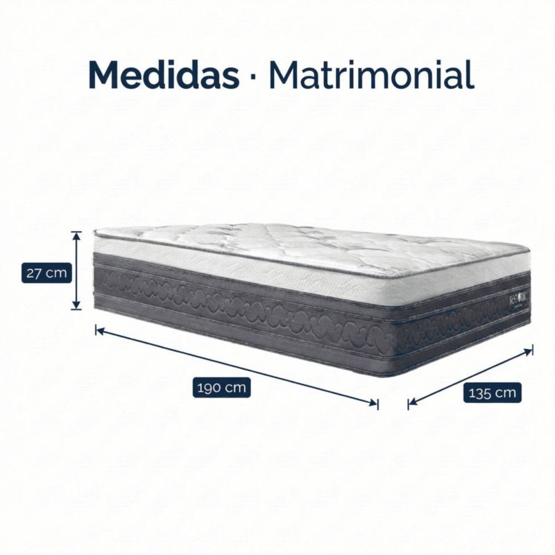 Kit de 2 Colchones Matrimonial Restonic Confort Anti Micro Despertares