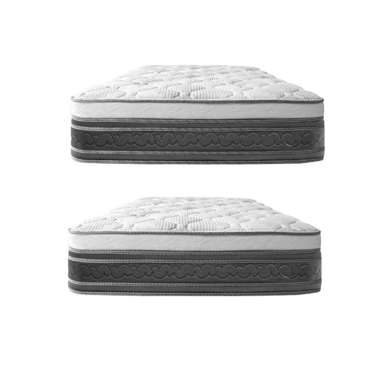 Kit de 2 Colchones Matrimonial Restonic Confort Anti Micro Despertares
