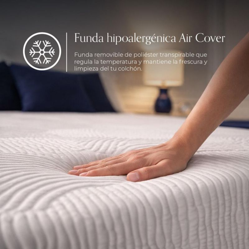 Colchón King Size Pro Spring Air Tecnología Hyper Luxe Sleep Fitness