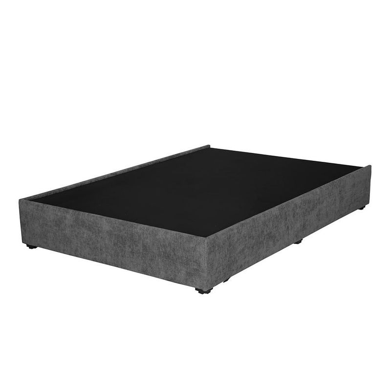 Base de Cama Matrimonial Rogga Gris Oscuro RGH