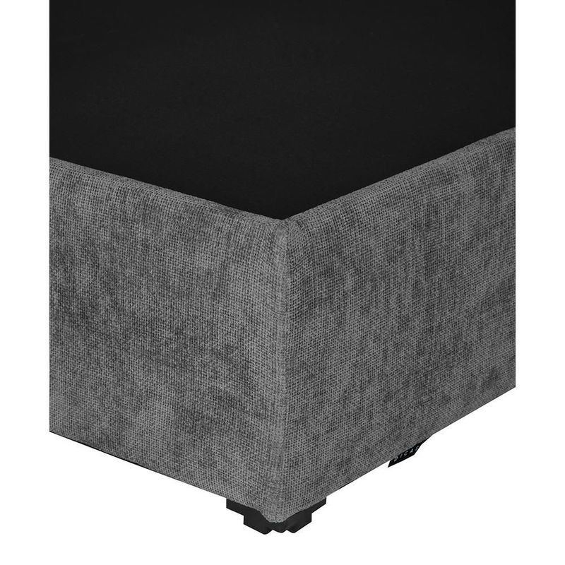 Base de Cama Queen Size Rogga Gris Oscuro RGH