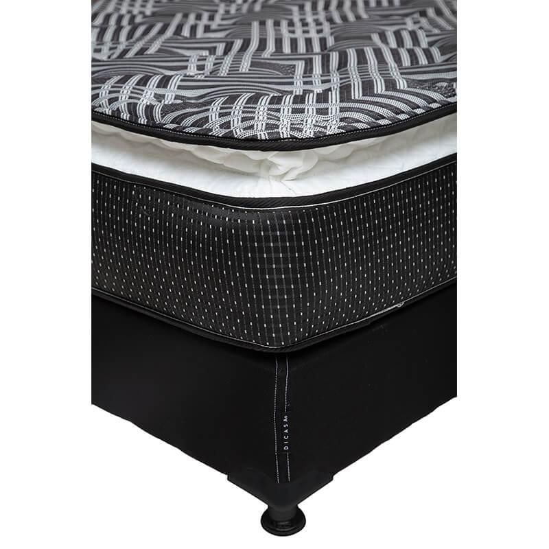 Colchon King Size Spring Air Omega Negro+ Box+ Sabanas Softy RGH