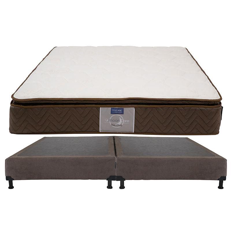 Colchón King Size Nautilus Spring Air Chocolate+ Box RGH