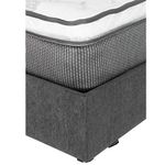 Colchón Matrimonial Phantom Spring Air Gris Carbon+ Base Cama+ Almohada One+ Protector Cloud+ Sabanas Softy+ Edredon Homy RGH