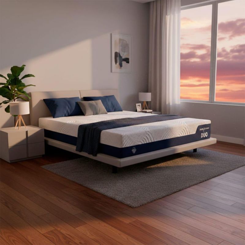 Colchón Queen Size Duo Spring Air Tecnología Hybrid Tech Sleep Fitness