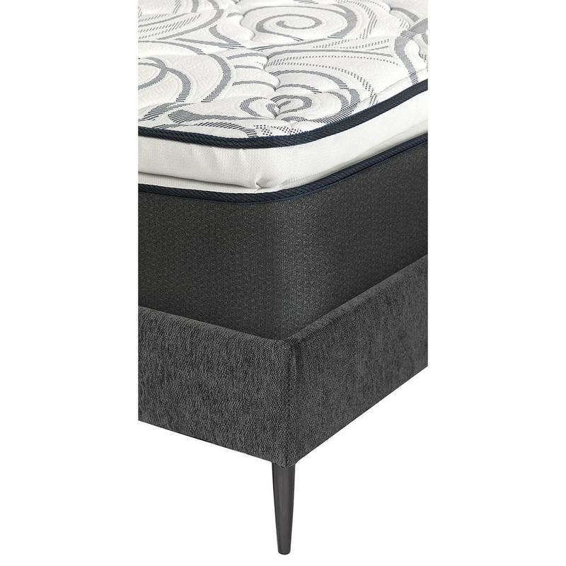 Colchon Matrimonial Restonic Trini Gris+ Base Cama Slim RGH