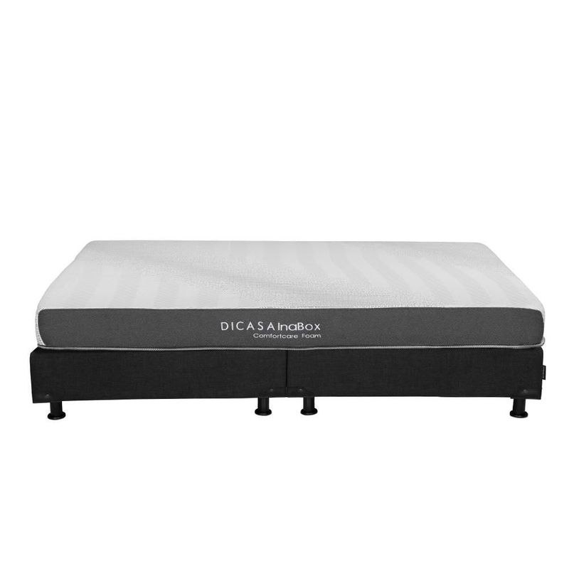 Colchon King Size Restonic DicasaInaBox Negro+ Box+ Almohada One+ Protector Ultra+ Sabanas Softy RGH
