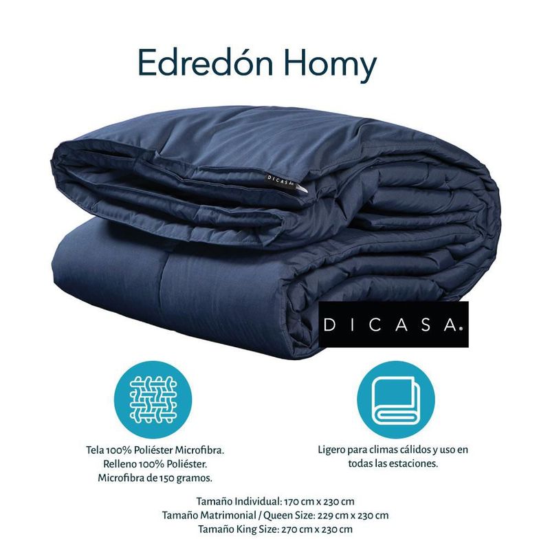Colchón King Size Restonic Trini Gris+ Base Cama+ Almohada One+ Protector Cloud+ Sabanas Softy+ Edredon Homy RGH
