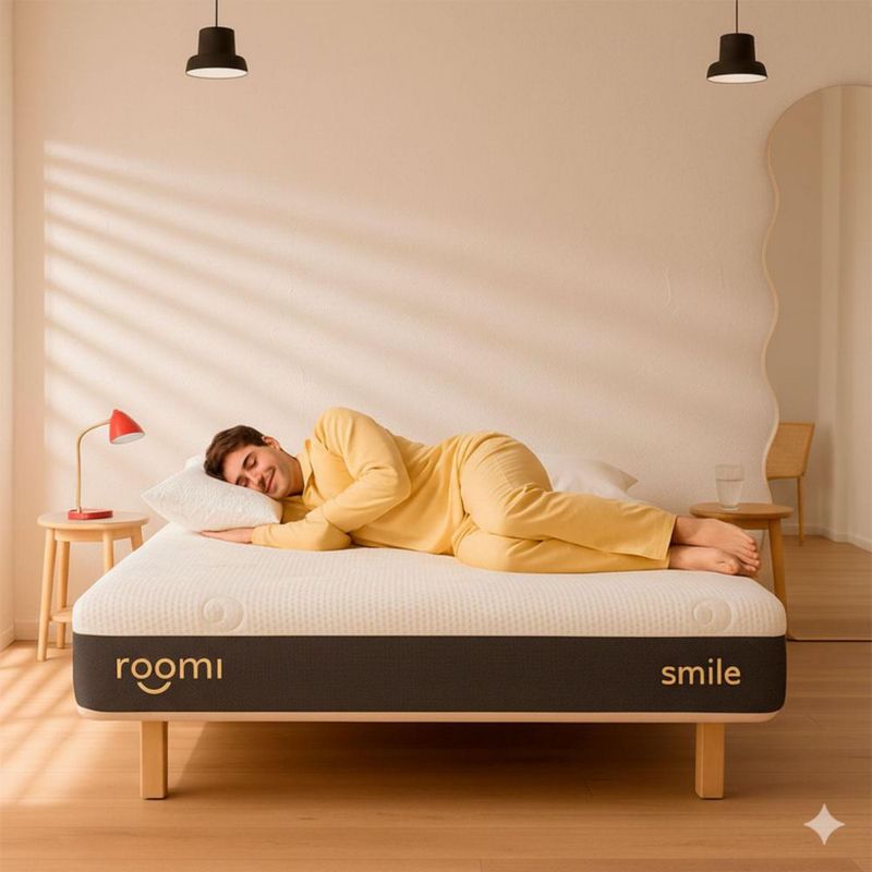 Colchón Individual Roomi Smile Más 1 Almohada de Memory Foam Gratis