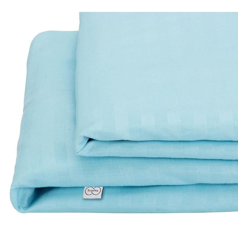 Colchón King Size Restonic Enzo + Almohada Trinity + Sábanas Trinity Azul Cielo TRY