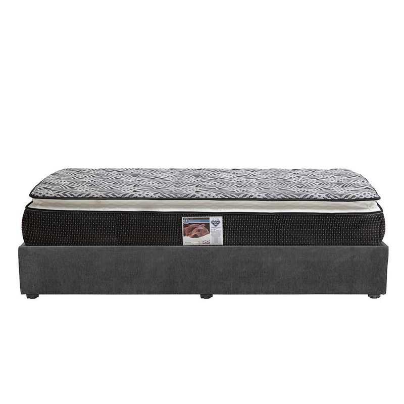 Colchon Omega Spring Air King Size+ Base Cama+ Almohada One+ Protector Cloud+ Sabanas Softy+ Edredon Homy RGH