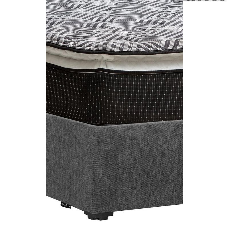 Colchon Omega Spring Air King Size+ Base Cama+ Almohada One+ Protector Cloud+ Sabanas Softy+ Edredon Homy RGH