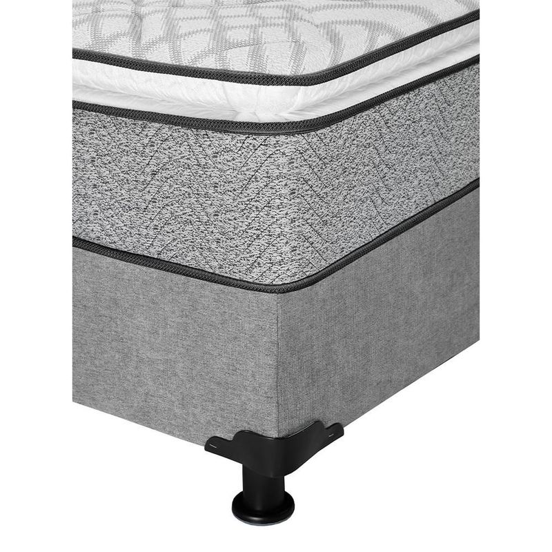 Colchon Restonic Vail King Size Gris+ Box+ Almohada Trinity 2+ Sabanas Trinity TRY