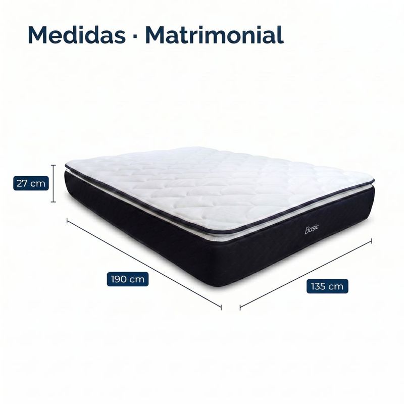 Colchón Matrimonial Basic Ortopédico Ultra Confort