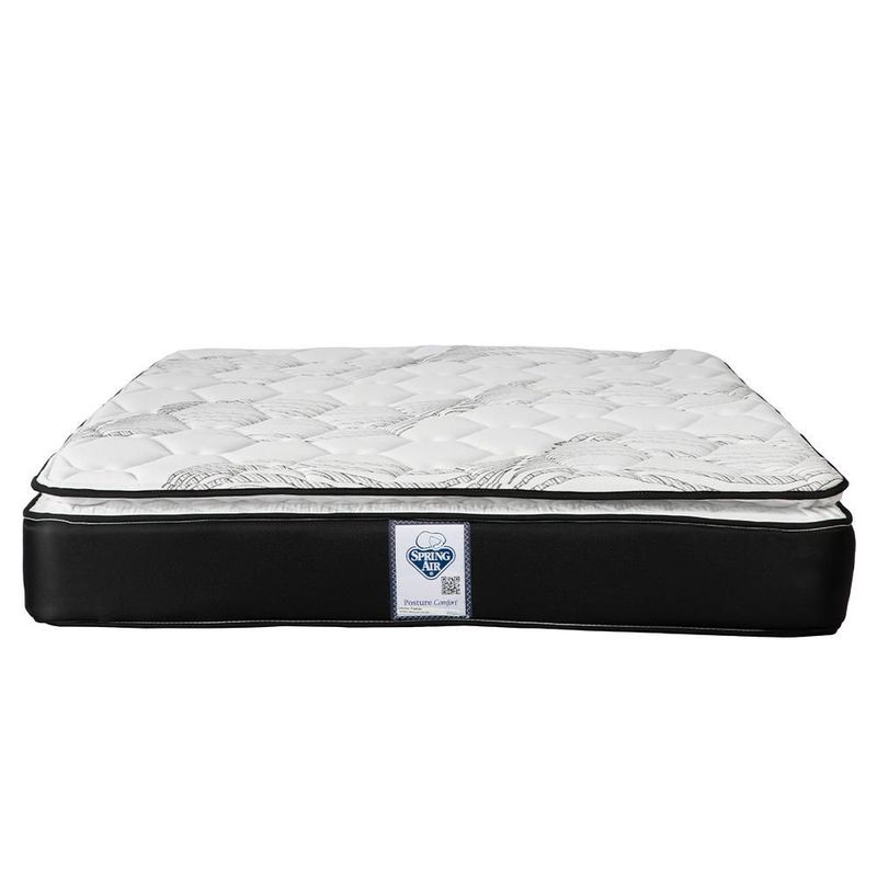 Colchon Matrimonial Spring Air Premier Negro+ Protector Ultra+ Sabanas Basic RGH