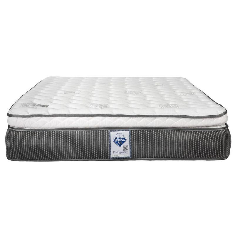 Colchon Matrimonial Spring Air Phantom Negro+ Almohada Oso 2+ Sabanas Basic RGH