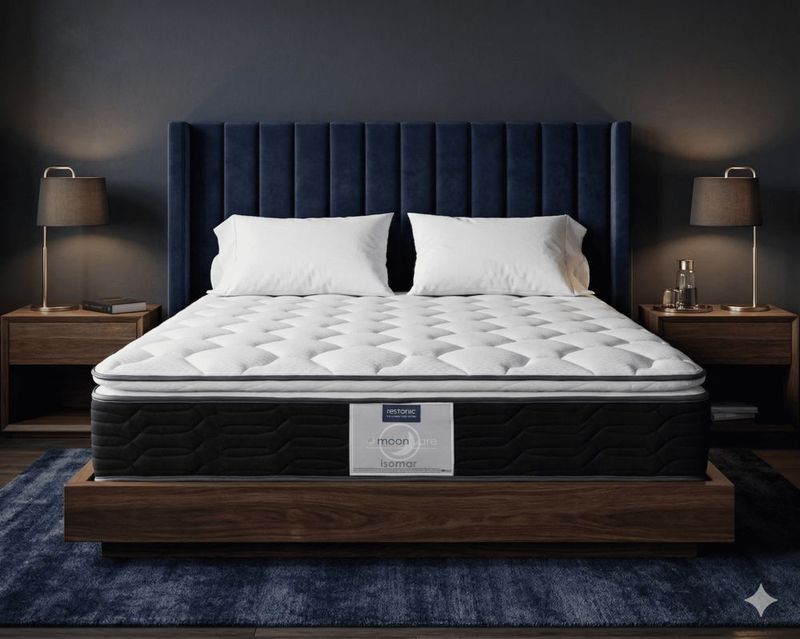 Colchón King Size Restonic Isomar Ortopédico Memory Foam Elite Cooling + 2 Almohadas