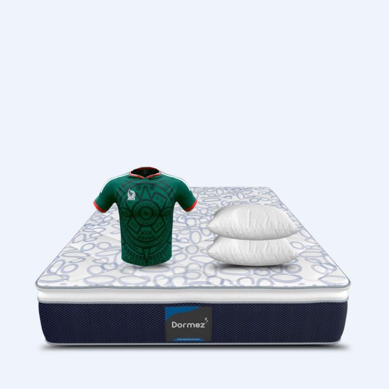 Colchon Dormez Matrimonial Elegance Basic +Playera Mundial+2Almohadas