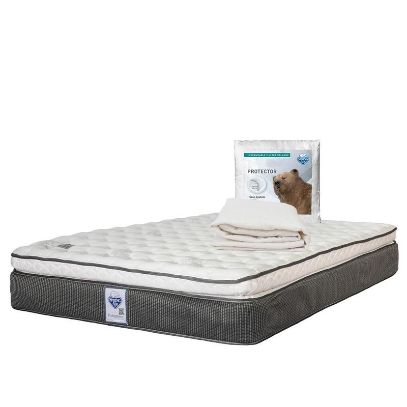 Colchón Matrimonial Spring Air Phantom + Protector Ultra TRY