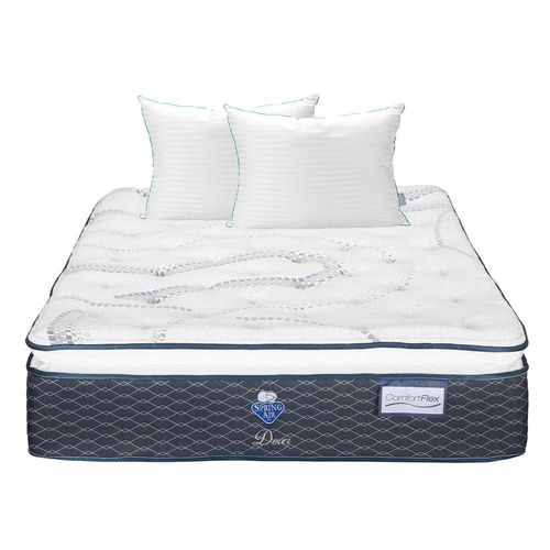 Colchon King Size Spring Air  Dover Azul+ Almohada Royal Twin RGH