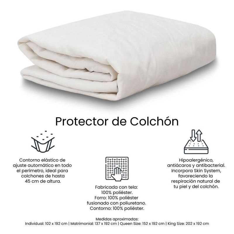 Colchón King Size Spring Air Phantom + Box Negro + Protector Ultra TRY