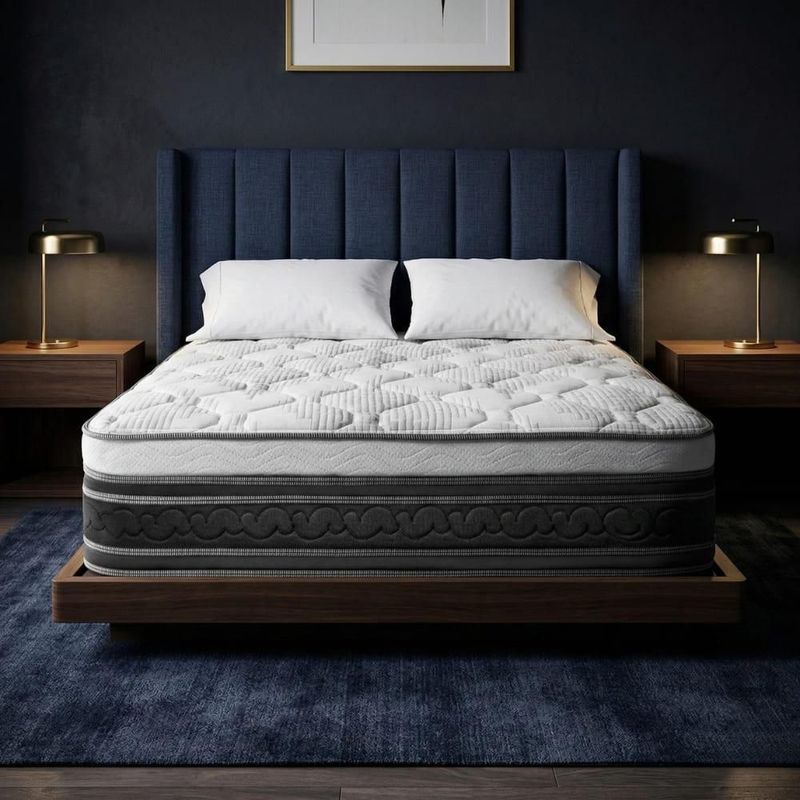 Colchón King Size Restonic Confort Anti Micro Despertares + 2 Almohadas Restonic + Balón Voit