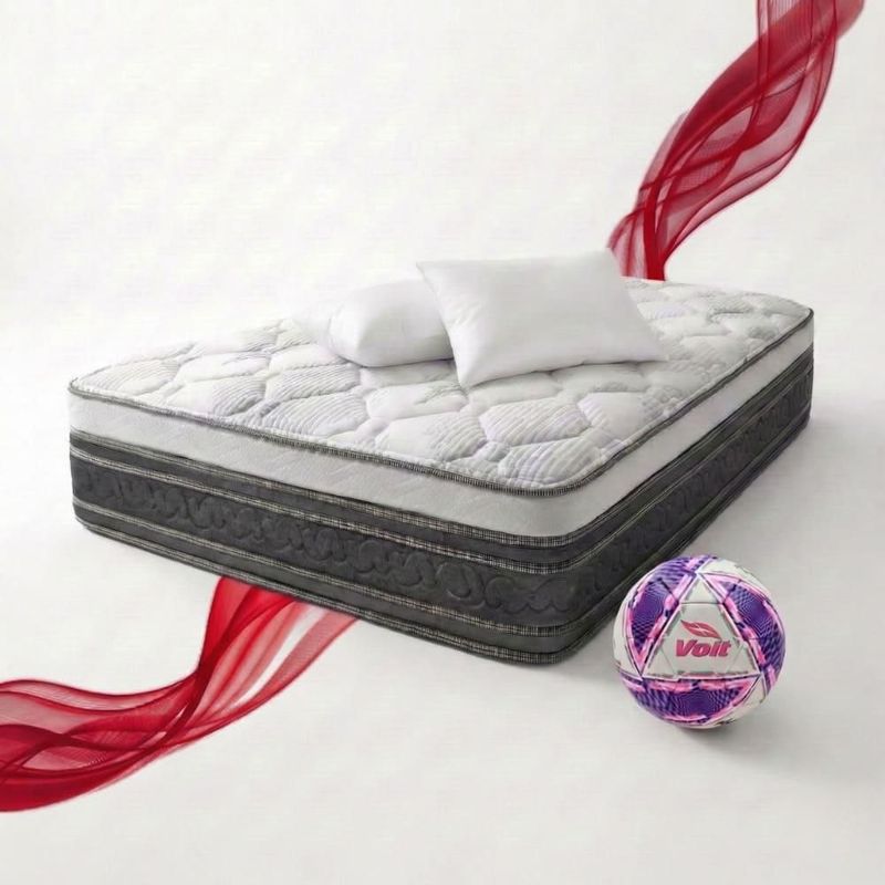 Colchón King Size Restonic Confort Anti Micro Despertares + 2 Almohadas Restonic + Balón Voit