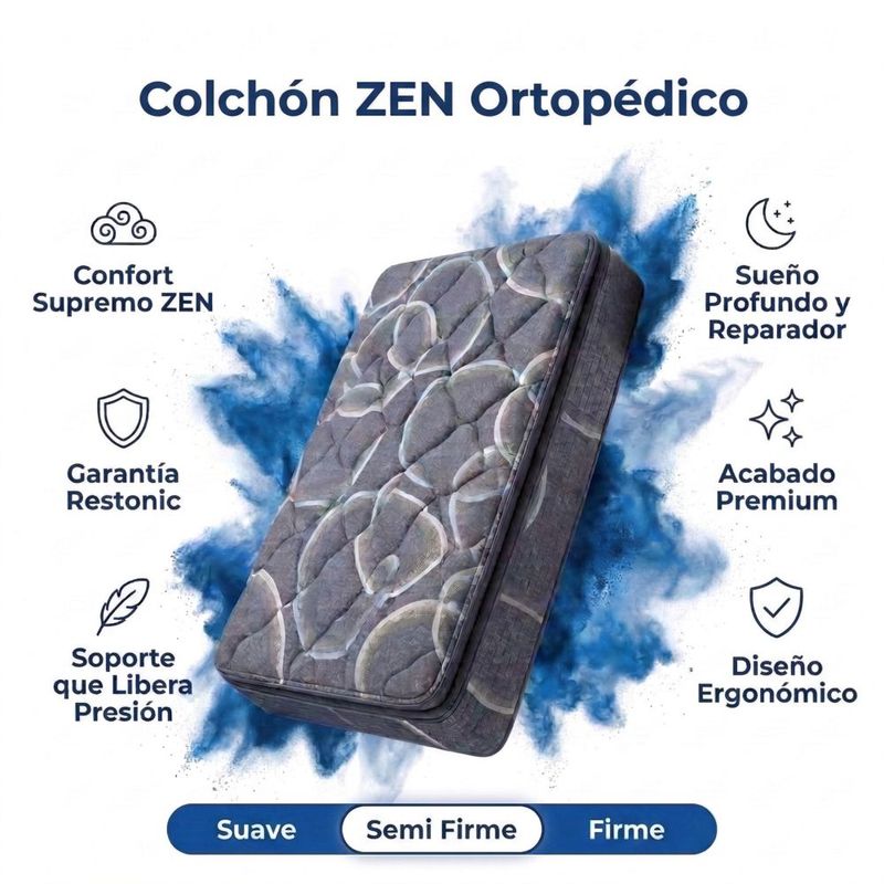 Colchón King Size Restonic Ortopédico Confort Plus