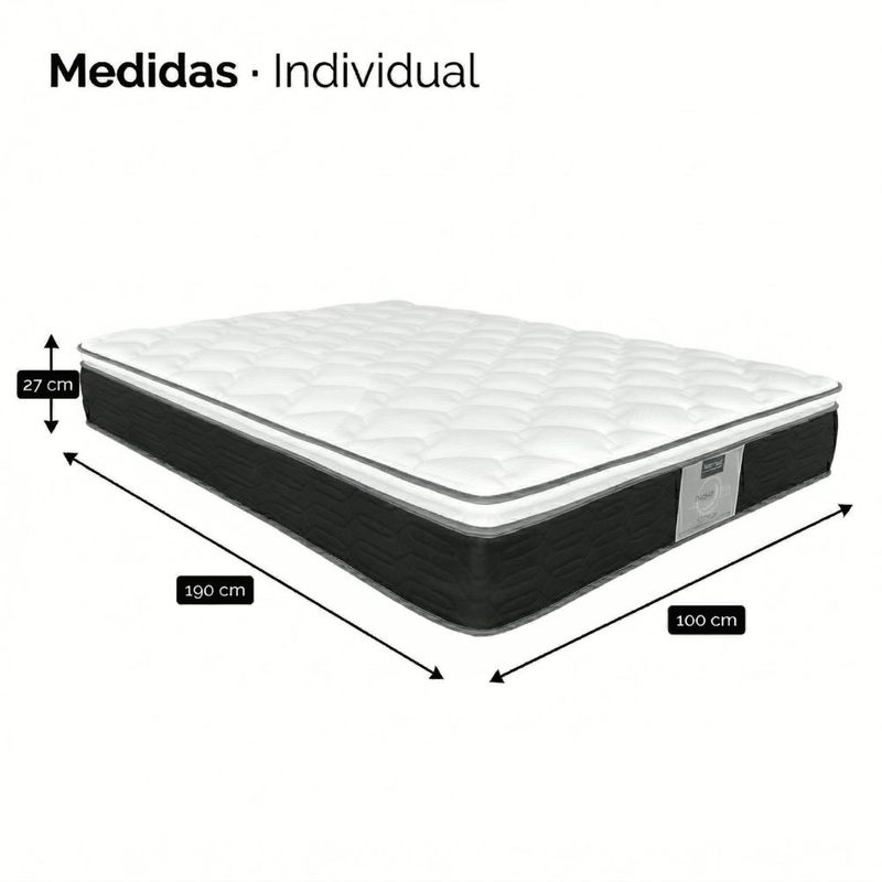 Colchón Individual Restonic Isomar Ortopédico Memory Foam Elite Cooling + 2 Almohadas