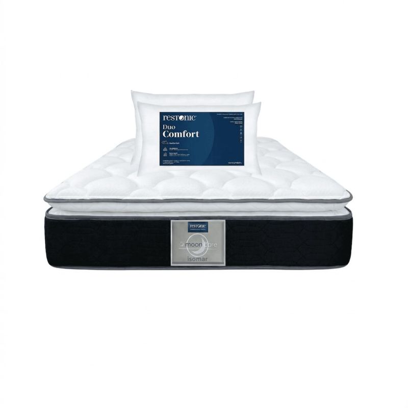Colchón Individual Restonic Isomar Ortopédico Memory Foam Elite Cooling + 2 Almohadas