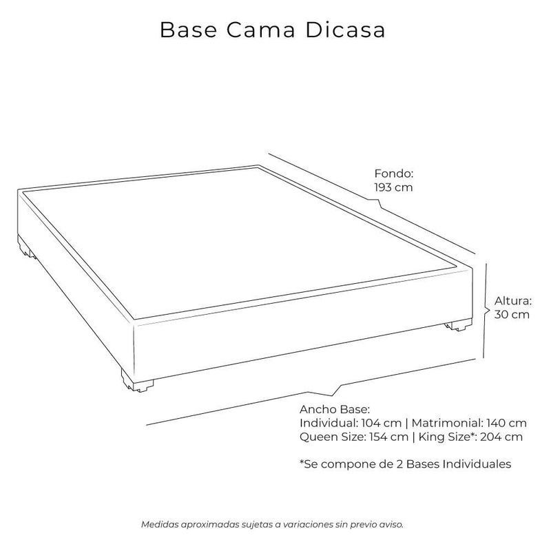 Base Cama Queen Size Rogga Café RGH